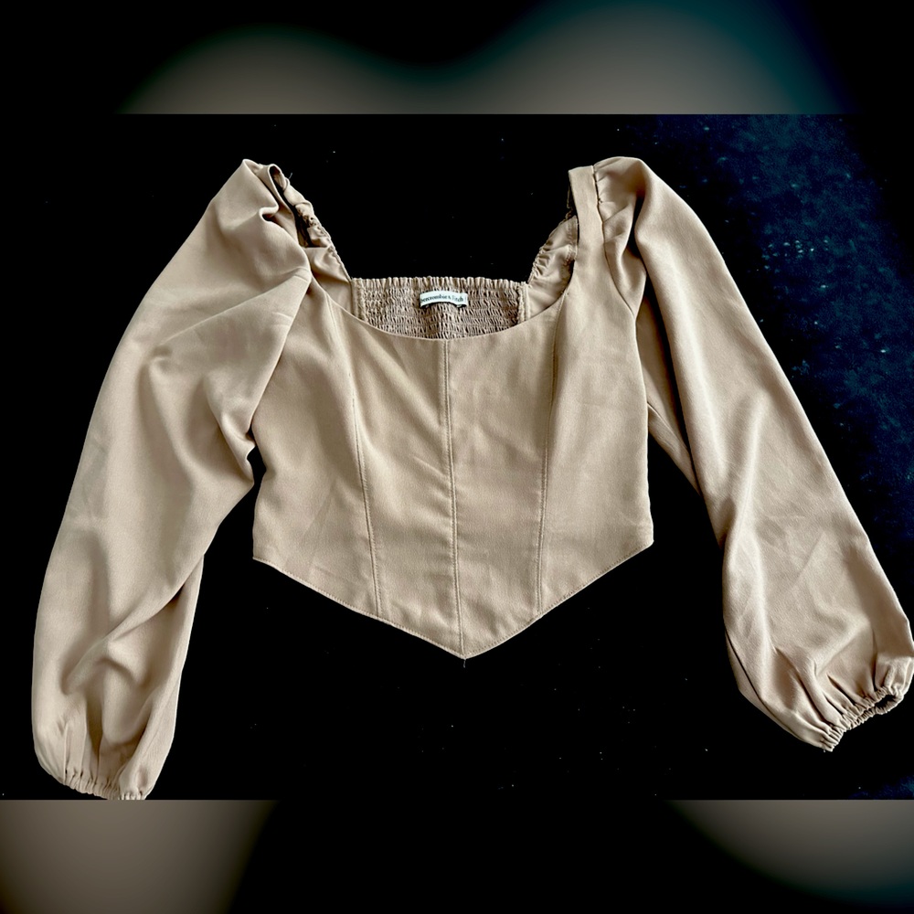 Abercrombie & Fitch Tan Blouse